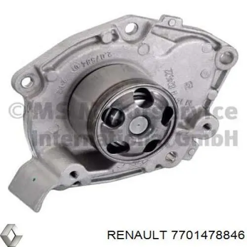 Pompa chłodząca wodna Renault (RVI) 7701478846 cena, od 70,51 USD