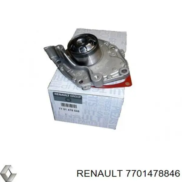 Do koszyka 7701478846 Renault (RVI) Pompa chłodząca wodna
