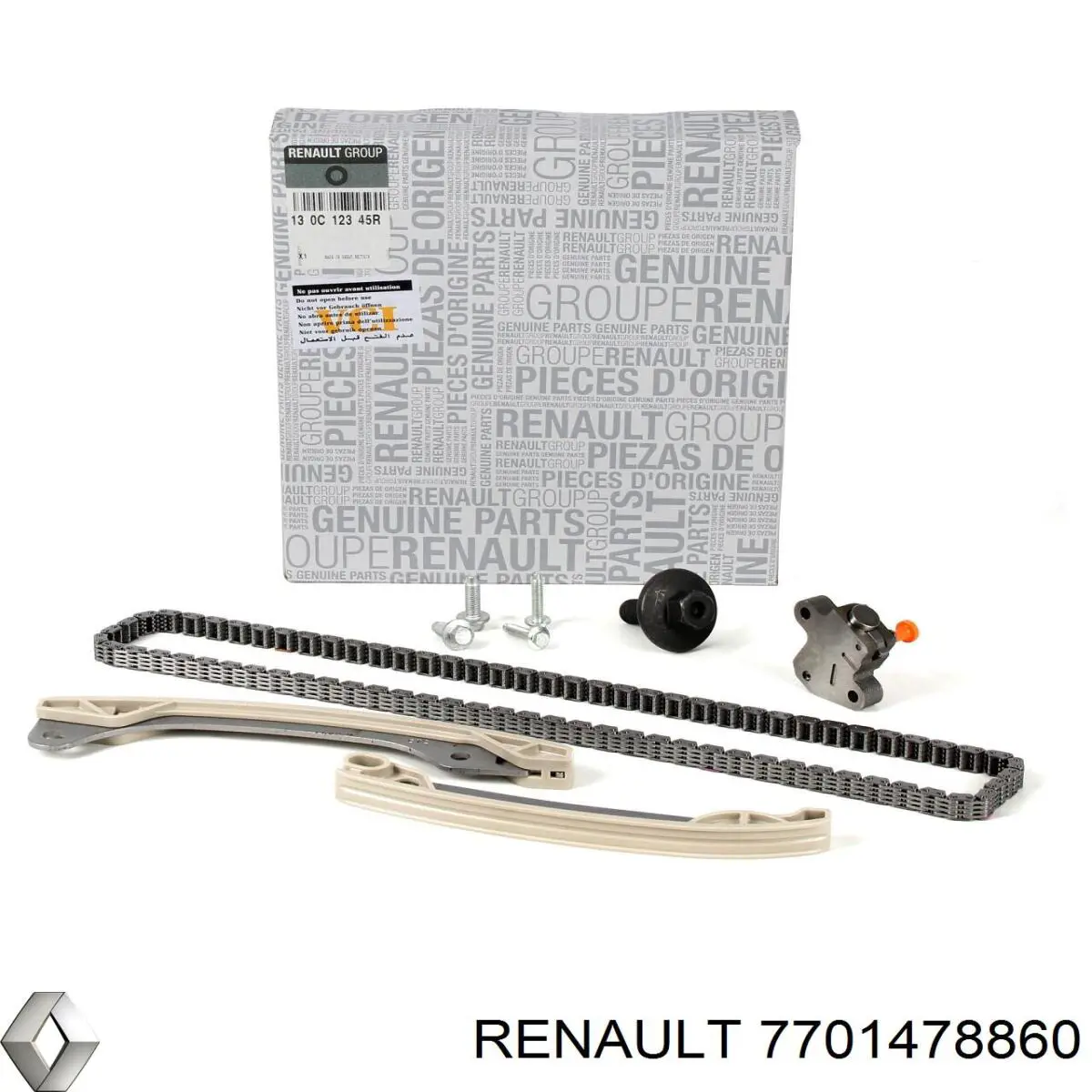 Śruba głowicy cylindrów 7701478860 Renault (RVI)