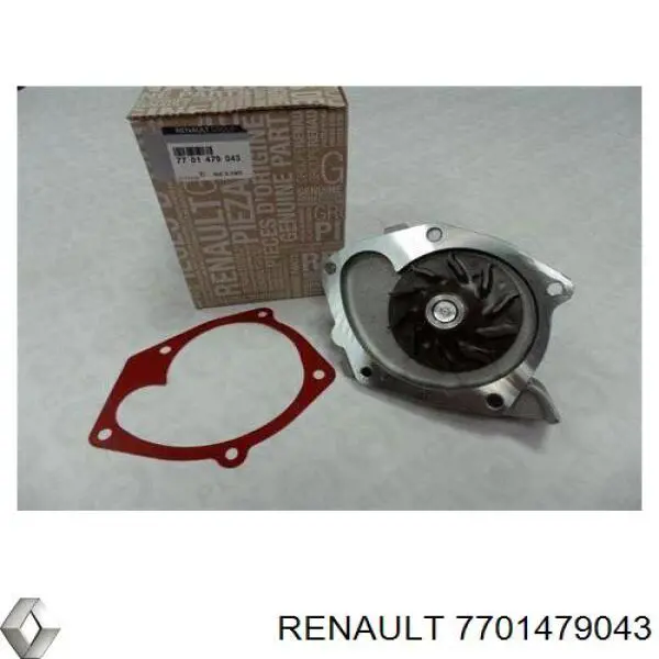 Pompa chłodząca wodna 7701479043 Renault (RVI)