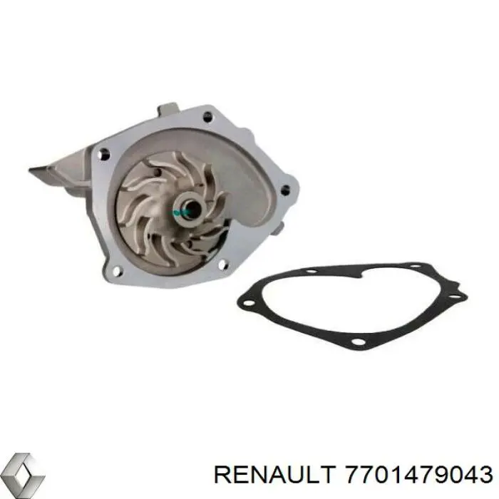 Pompa chłodząca wodna 7701479043 Renault (RVI)