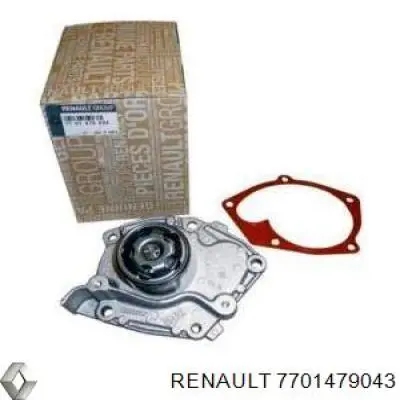 Do koszyka 7701479043 Renault (RVI) Pompa chłodząca wodna