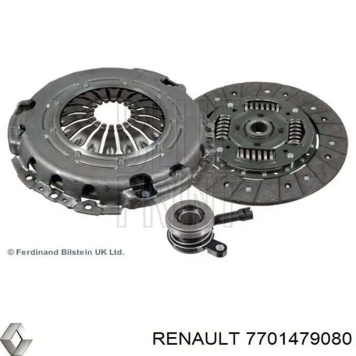 Zestaw sprzęgła (3 części) Renault (RVI) 7701479080 cena, od 92,56 USD