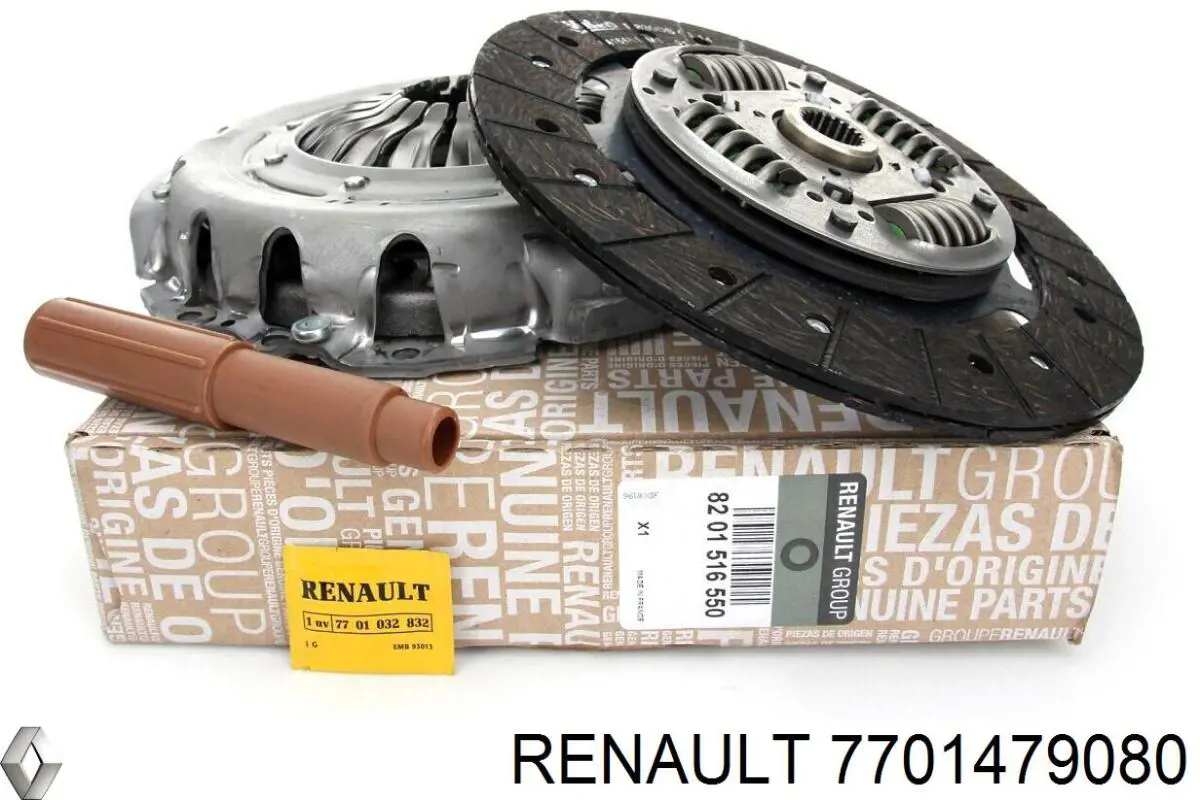 Do koszyka 7701479080 Renault (RVI) Zestaw sprzęgła (3 części)