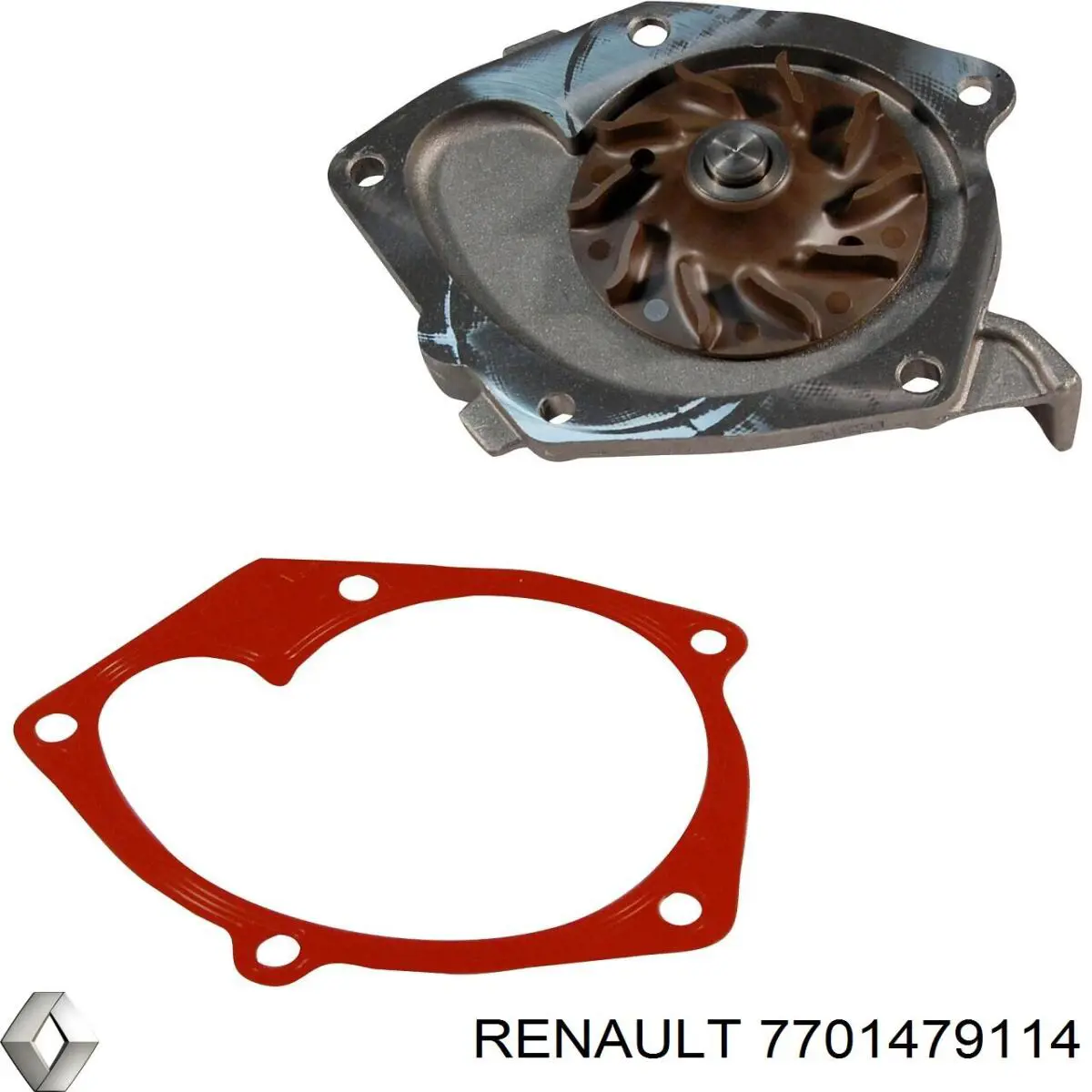 Do koszyka 7701479114 Renault (RVI) Pompa chłodząca wodna