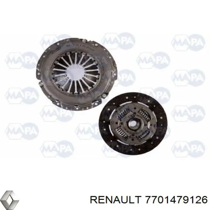 7701479126 Renault (RVI) Zestaw sprzęgła (3 części)