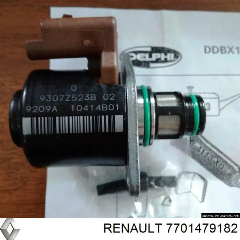 Zawór regulacji ciśnienia (zawór redukcyjny pompy wtryskowej) System Common-Rail Renault (RVI) 7701479182 cena, od 121,78 USD