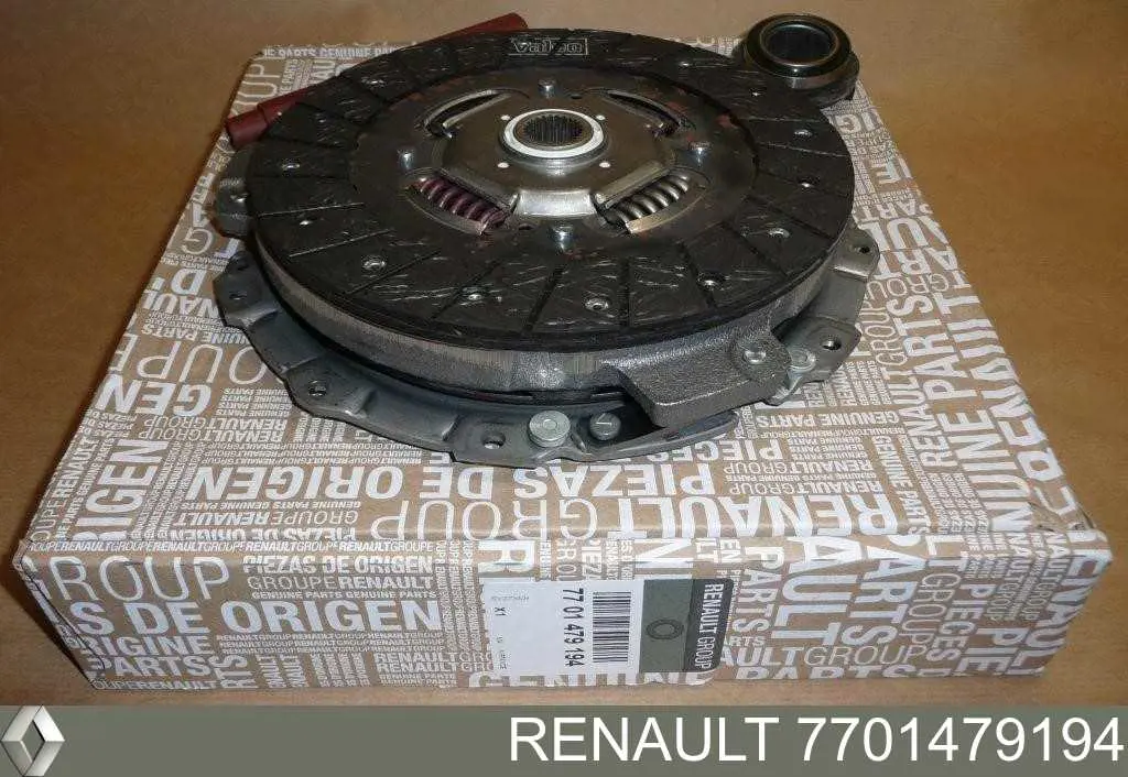Do koszyka 7701479194 Renault (RVI) Zestaw sprzęgła (3 części)