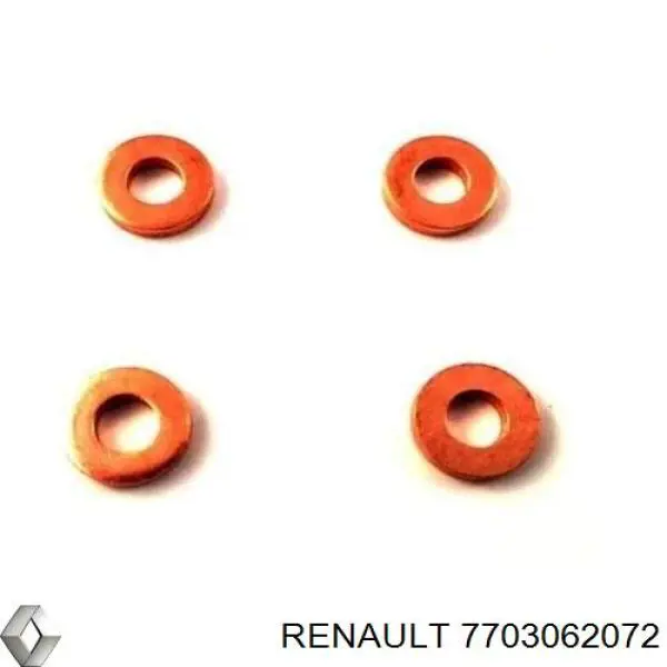 Pierścień uszczelniający wtryskiwacza Renault (RVI) 7703062072 cena, od 2,08 USD