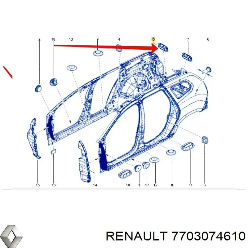 Do koszyka Wkładka dna nadwozia Renault Trafic II FL