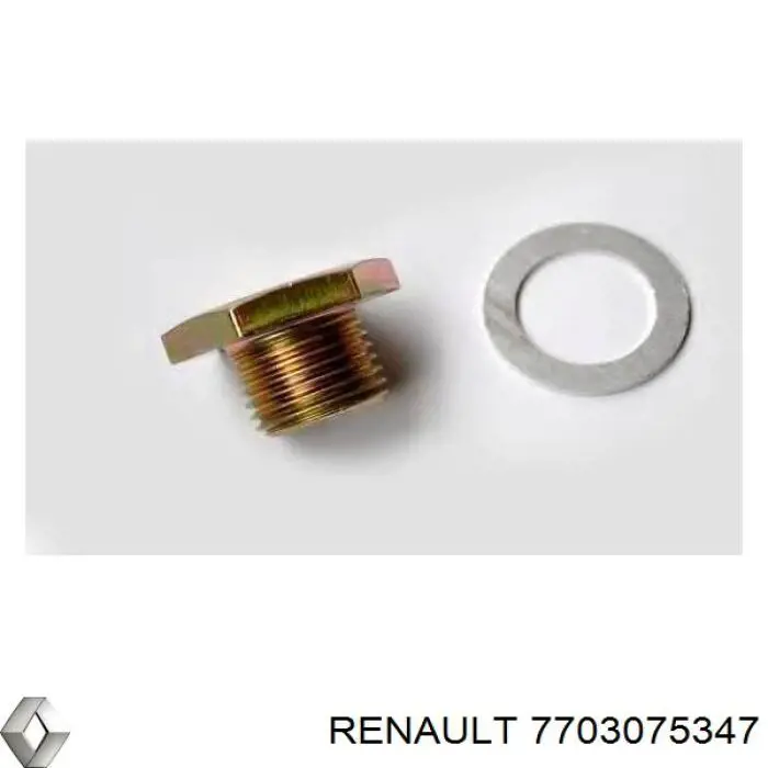 Korek miski olejowej silnika Renault (RVI) 7703075347 cena, od 2,79 USD