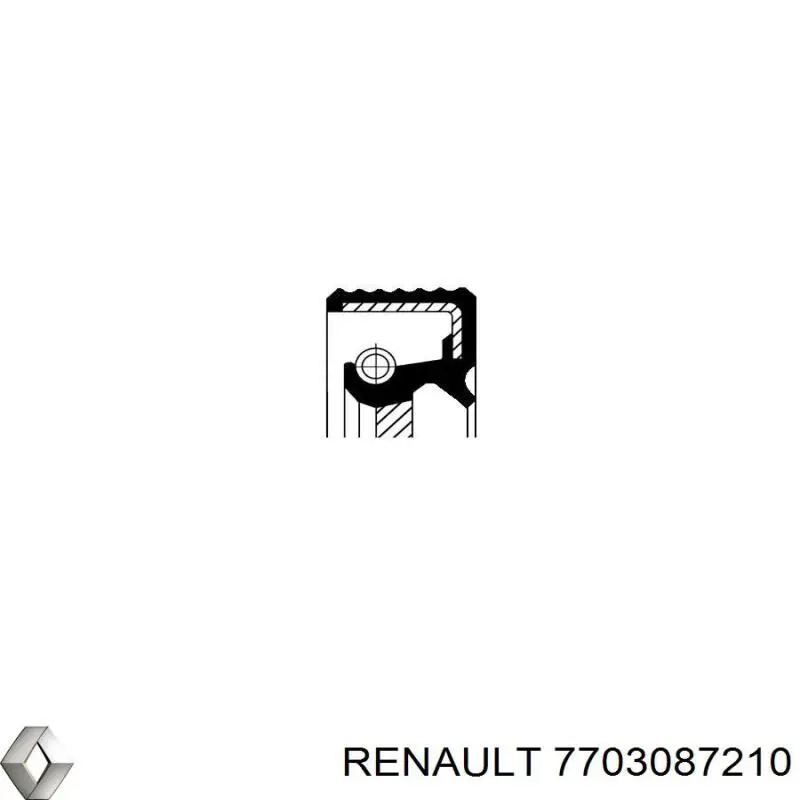 7703087210 Renault (RVI) Uszczelniacz półosi prawej mostu przedniego