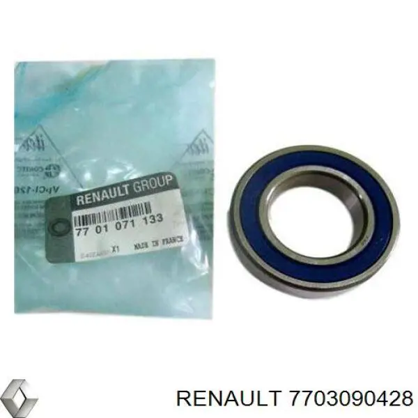 Łożysko podwieszane półosi przedniej 7703090428 Renault (RVI)