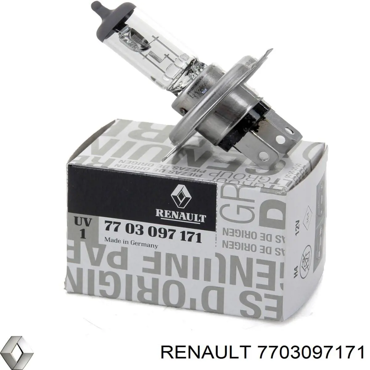 7703097171 Renault (RVI) Żarówka halogenowa