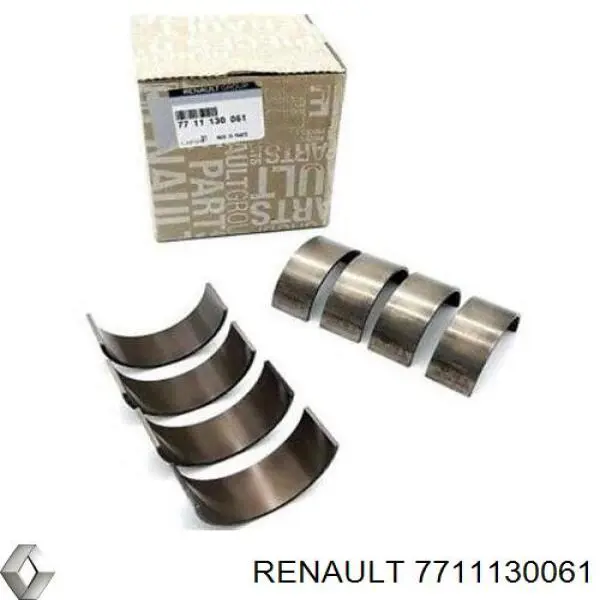 Panewki korbowodowe wału korbowego, zestaw, standardowe (STD) Renault (RVI) 7711130061 cena, od 22,94 USD