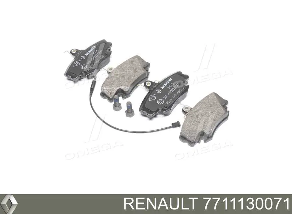 Klocki hamulcowe przednie tarczowe Renault (RVI) 7711130071 cena, od 23,29 USD