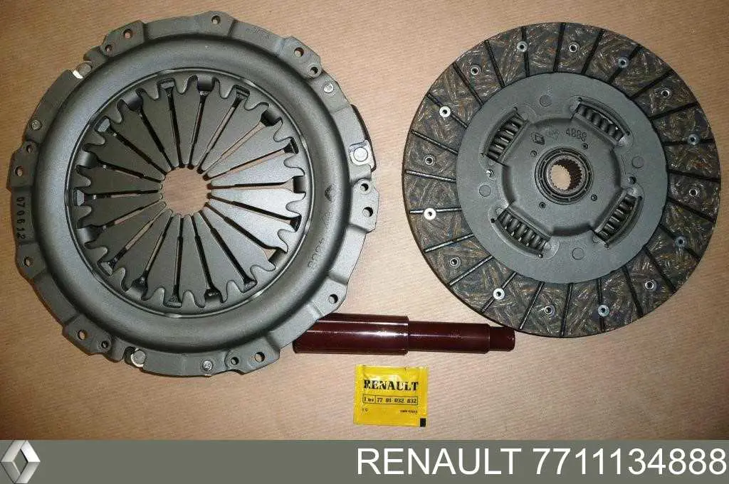 Do koszyka 7711134888 Renault (RVI) Zestaw sprzęgła (3 części)