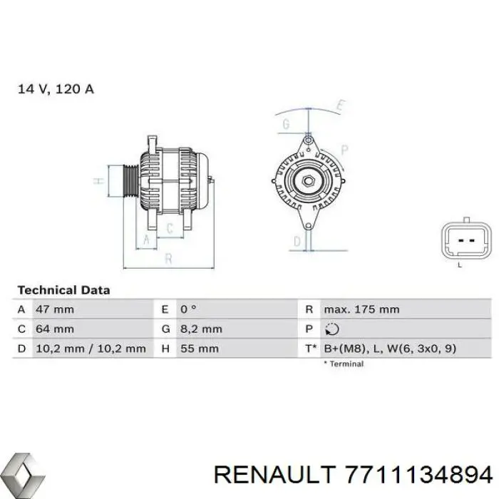 8602348 Volvo alternator