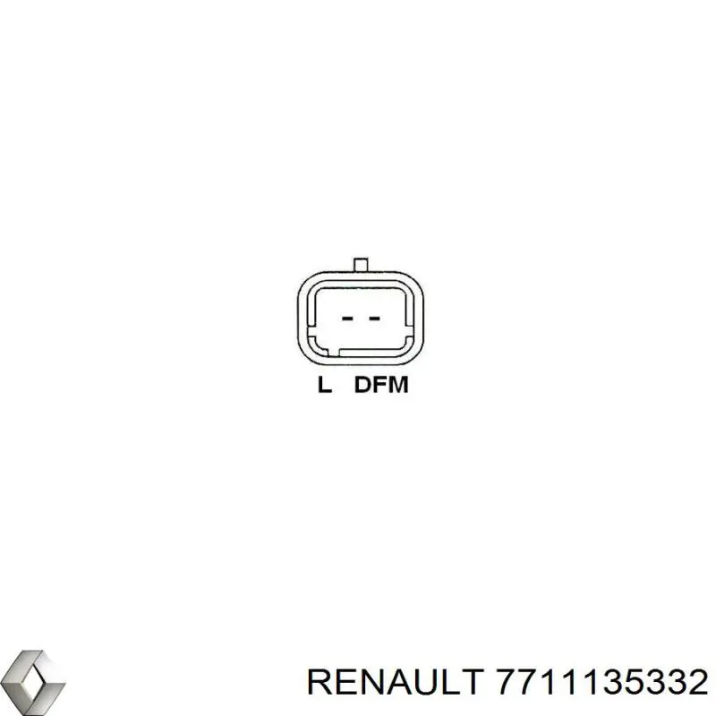 Alternator 7711135332 Renault (RVI)