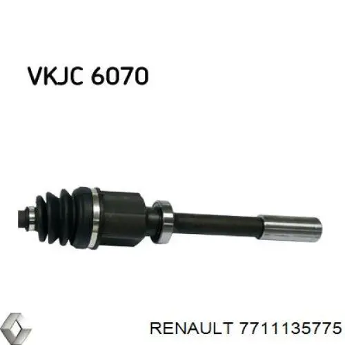 7711135775 Renault (RVI) Półoś napędowa przednia prawa