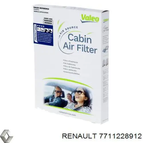 Filtr kabiny Renault (RVI) 7711228912 cena, od 11,07 USD