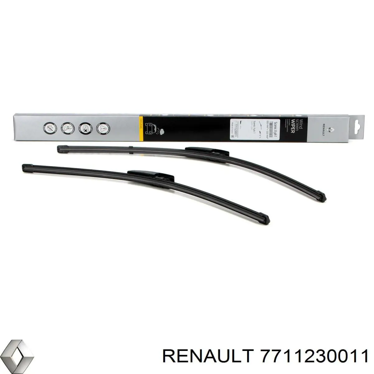 Pióro wycieraczki szyby przedniej, zestaw (2 szt.) Renault (RVI) 7711230011 cena, od 27,26 USD