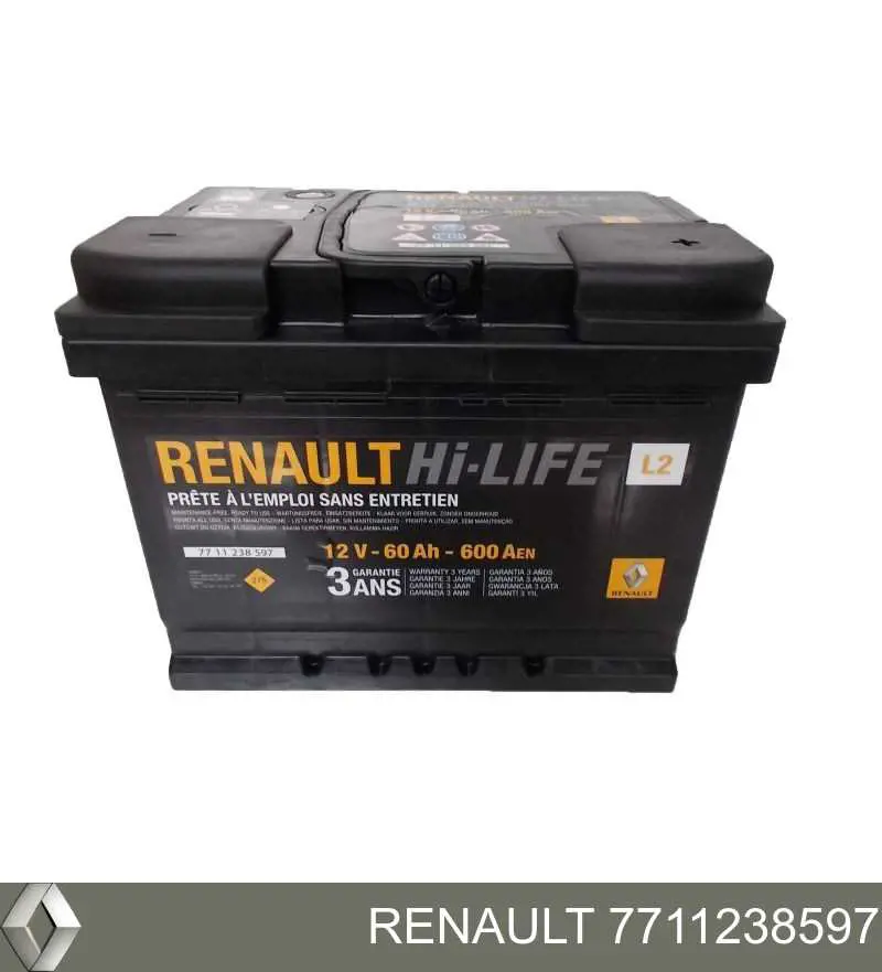 7711238597 Renault (RVI) Bateria (akumulator)