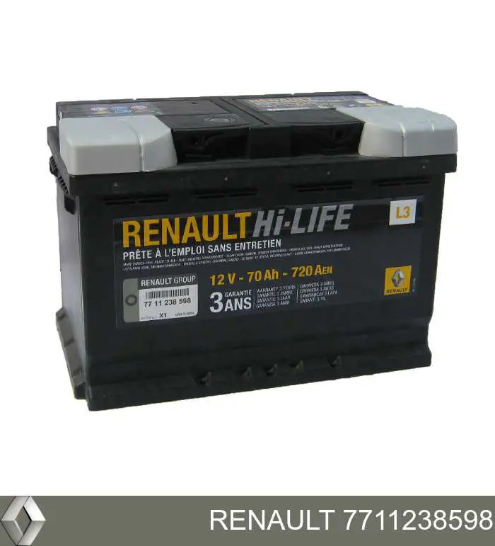 7711238598 Renault (RVI) Bateria (akumulator)