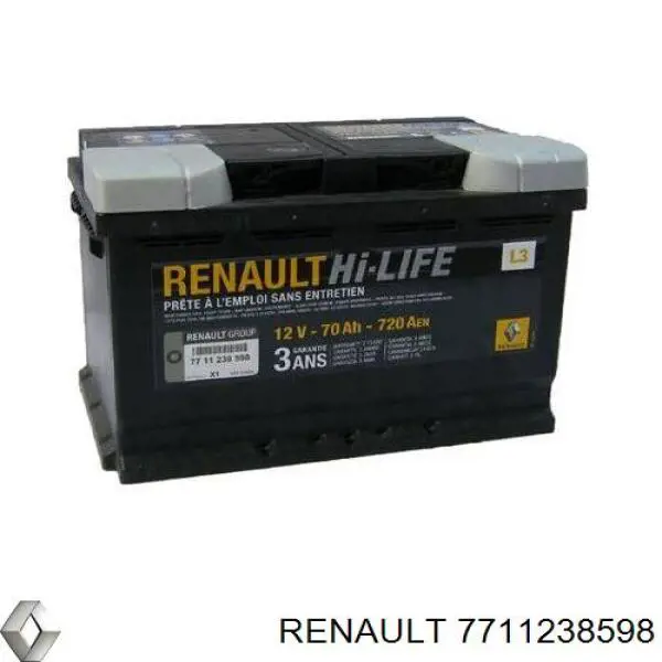 Bateria (akumulator) Renault (RVI) 7711238598 cena, od 138,29 USD