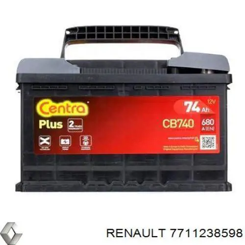 Do koszyka 7711238598 Renault (RVI) Bateria (akumulator)