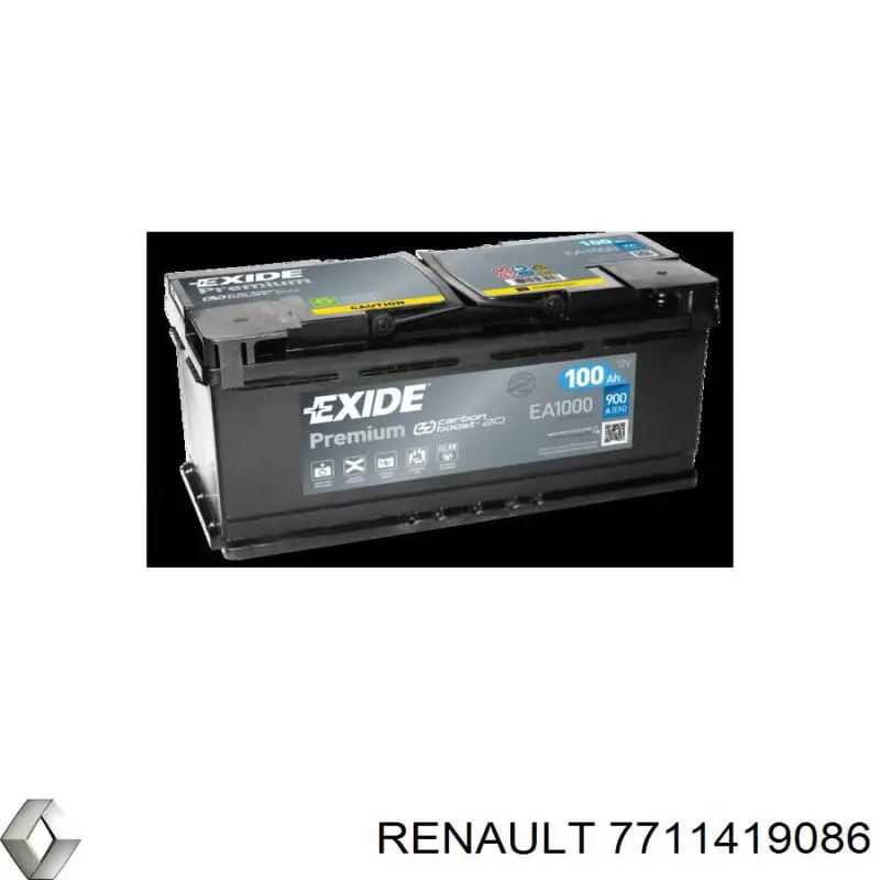 7711419086 Renault (RVI) Bateria (akumulator)