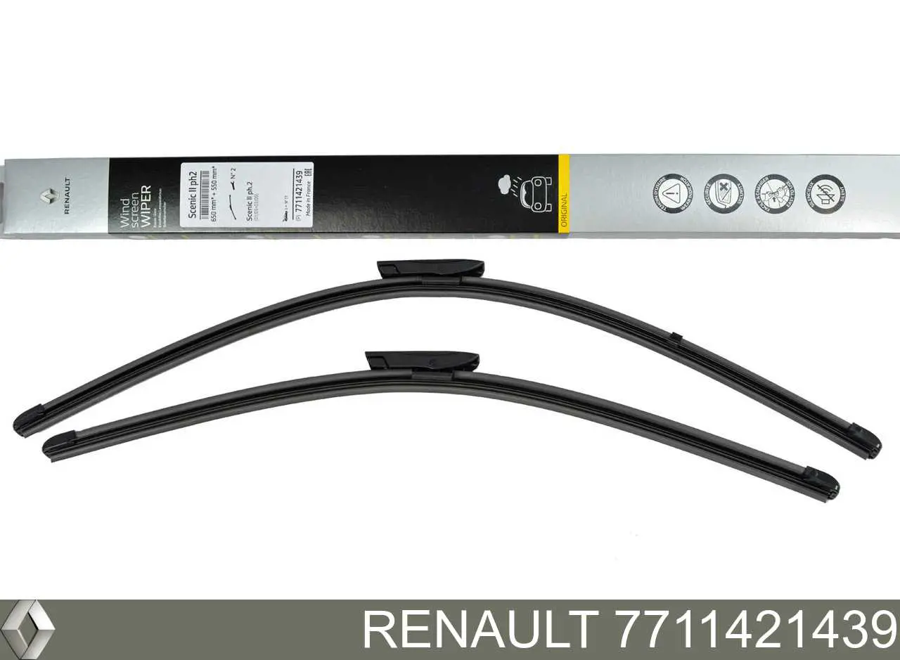 7711421439 Renault (RVI) Pióro wycieraczki szyby przedniej, zestaw (2 szt.)
