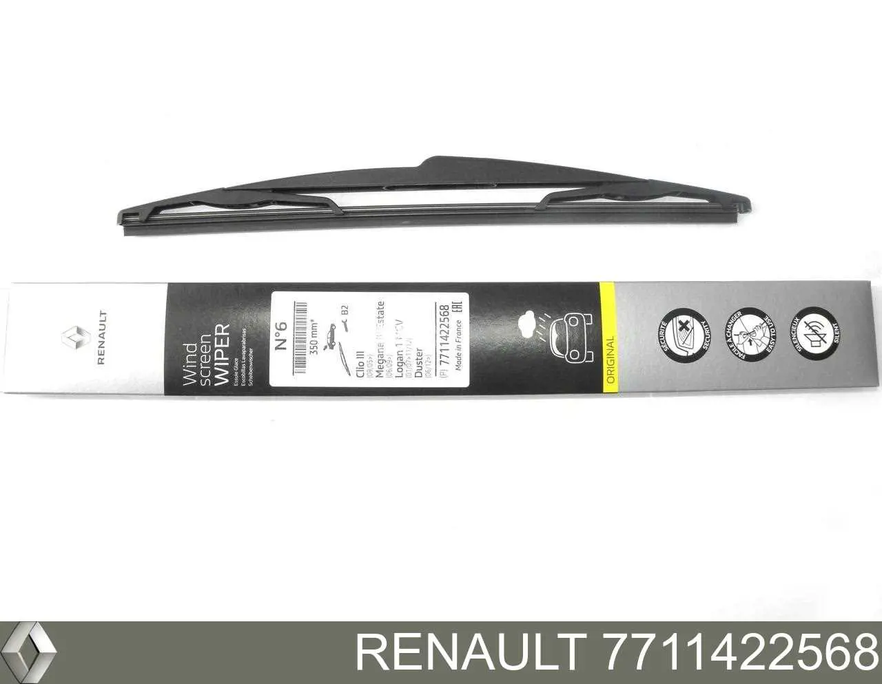 7711422568 Renault (RVI) Pióro wycieraczki szyby tylnej