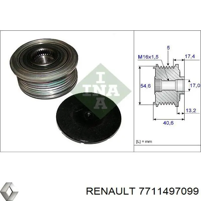 7711497099 Renault (RVI) alternator