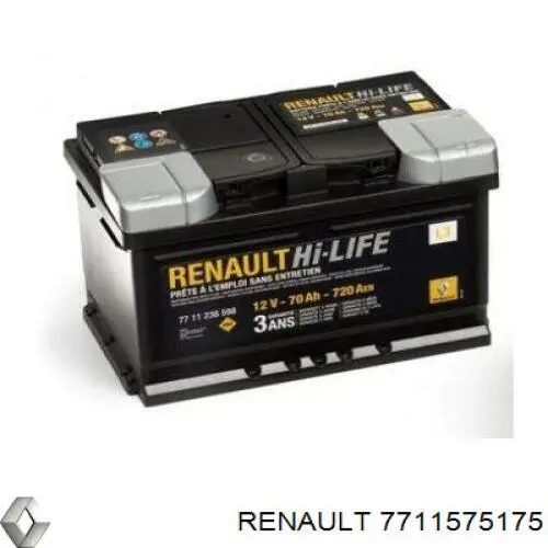 Do koszyka 7711575175 Renault (RVI) Bateria (akumulator)