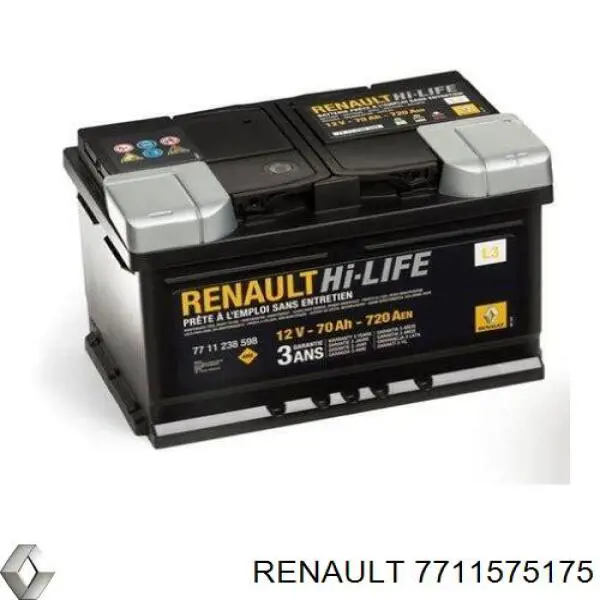 7711575175 Renault (RVI) Bateria (akumulator)