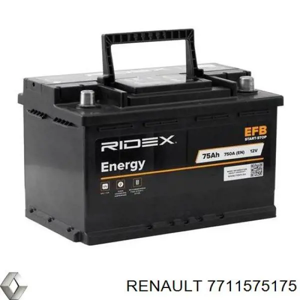Bateria (akumulator) Renault (RVI) 7711575175 cena, od 212,29 USD