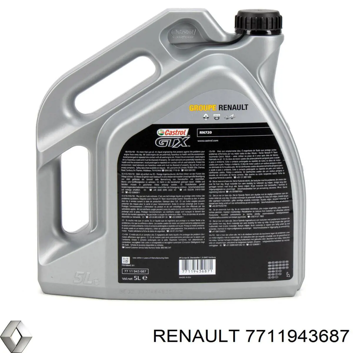 Olej do silnika Renault (RVI) 7711943687 cena, od 51,90 USD