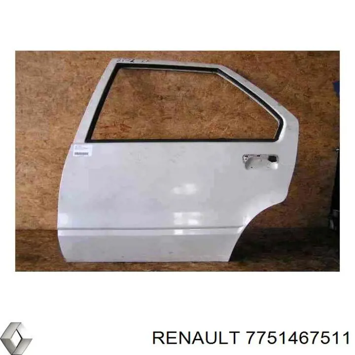Drzwi tylne lewe Renault 19 II hatchback (B53, C53) (1992 - 1995) cena, od 121,79 USD