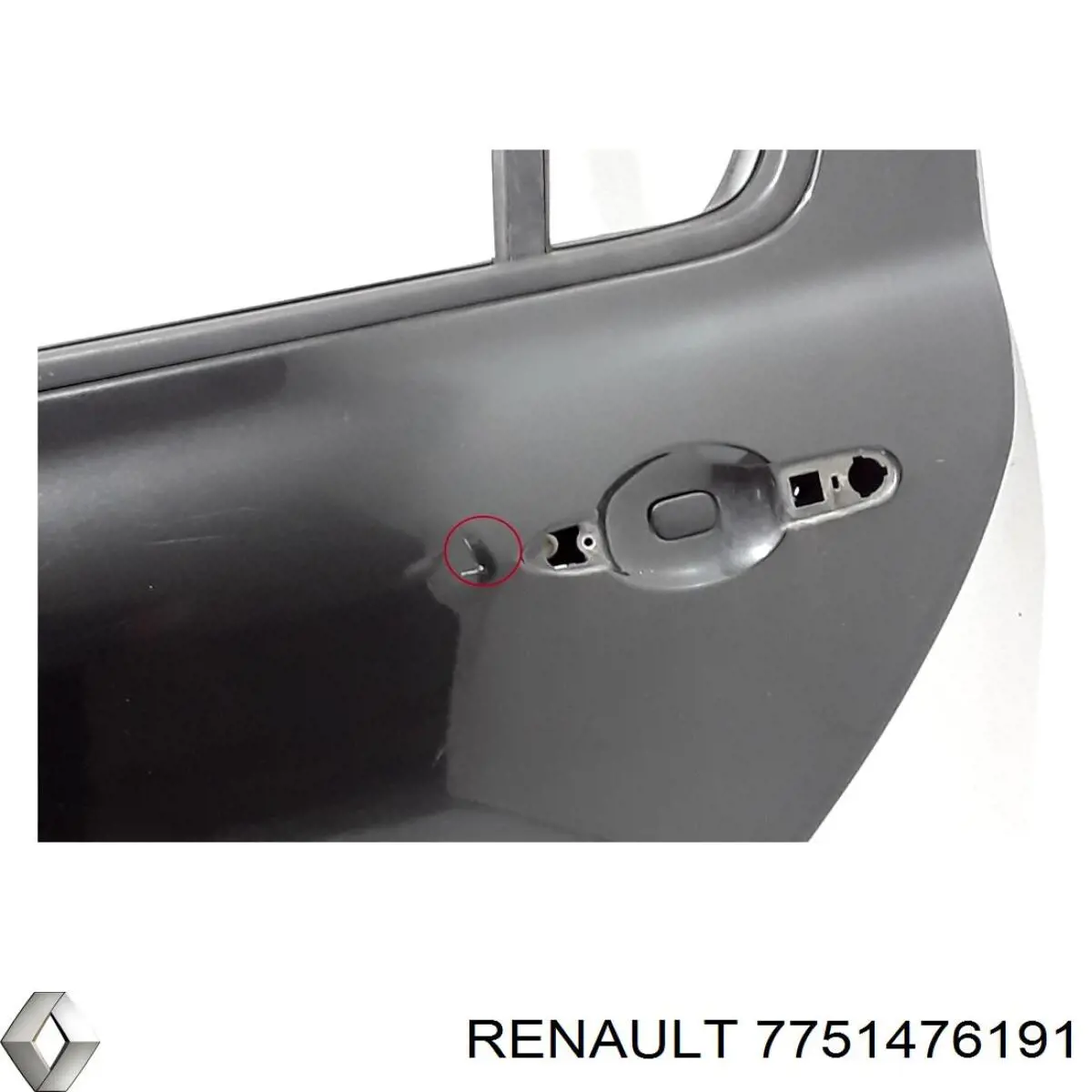 Drzwi tylne lewe Renault Clio III