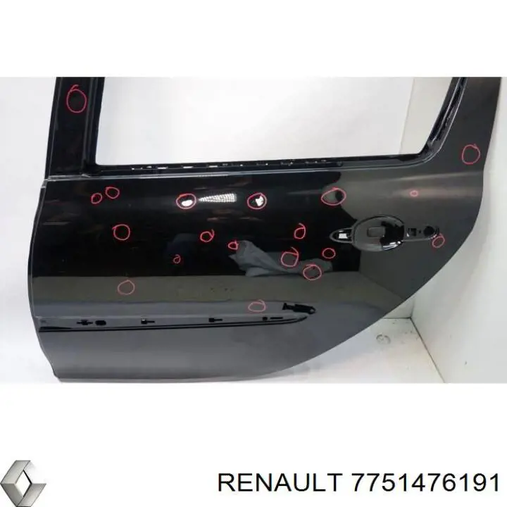 Do koszyka Drzwi tylne lewe Renault Clio III BR01, CR01