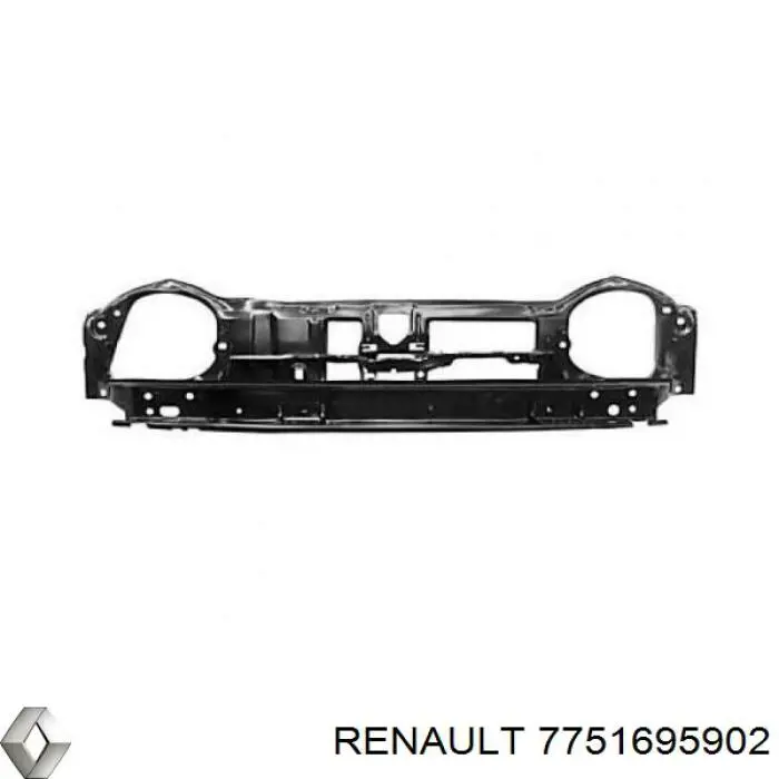 Osłona chłodnicy kompletna (panel mocowania reflektorów) Renault Twingo I hatchback (C06) (1992 - 2007) cena, od 82,45 USD