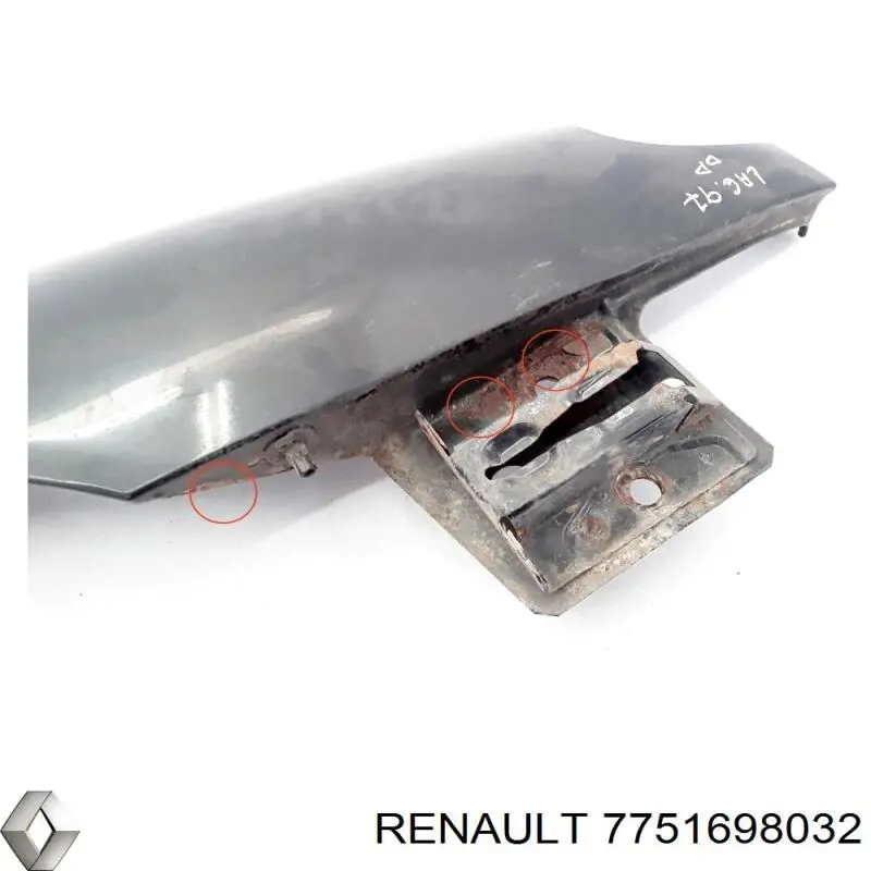 Do koszyka 7751698032 Peugeot/Citroen Błotnik przedni prawy