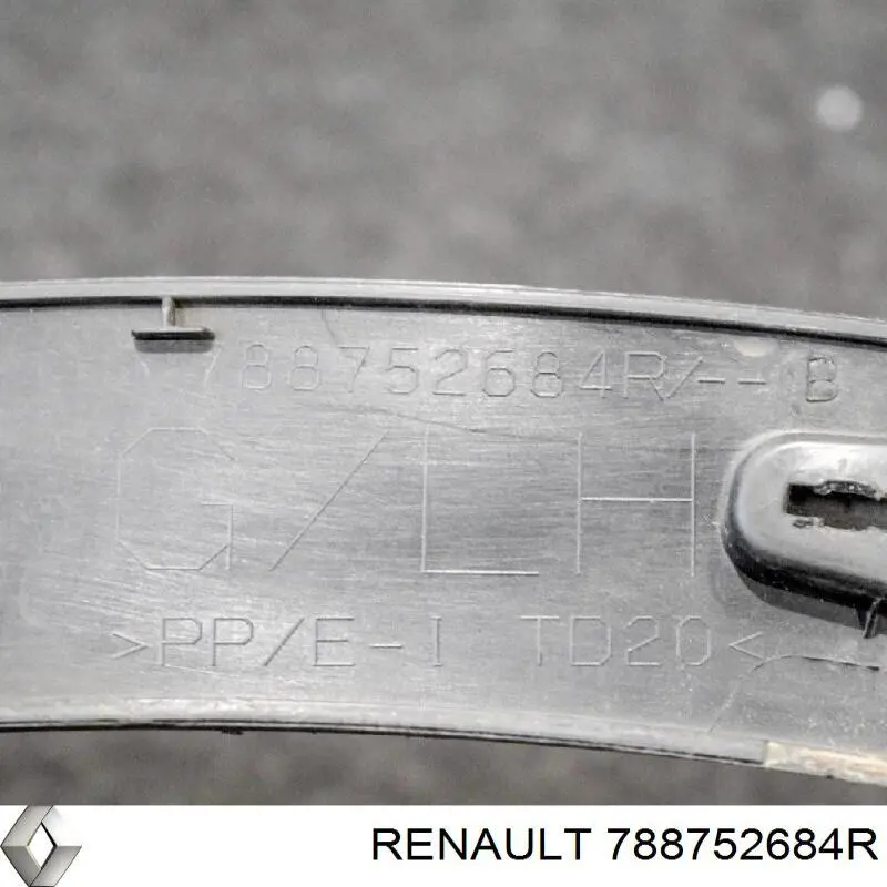 788752684R Renault (RVI) Poszerzenie (nakładka) reperaturki tylnego błotnika lewy