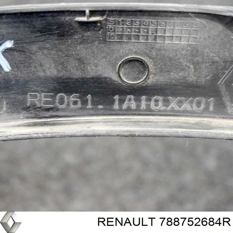 Do koszyka 788752684R Renault (RVI) Poszerzenie (nakładka) reperaturki tylnego błotnika lewy