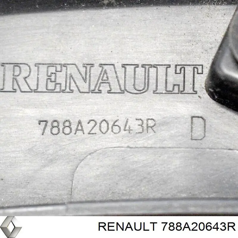 Do koszyka 788A20643R Renault (RVI) Poszerzenie (nakładka) reperaturki tylnego błotnika prawy