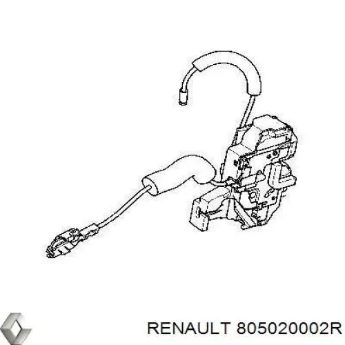 805020002R Renault (RVI) Zamek drzwi przednich prawych