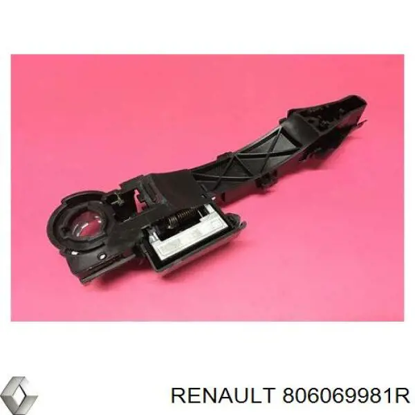 Pałąk zewnętrznej klamki drzwi tylnych prawych skrzydłowych Renault (RVI) 806069981R cena, od 37,94 USD