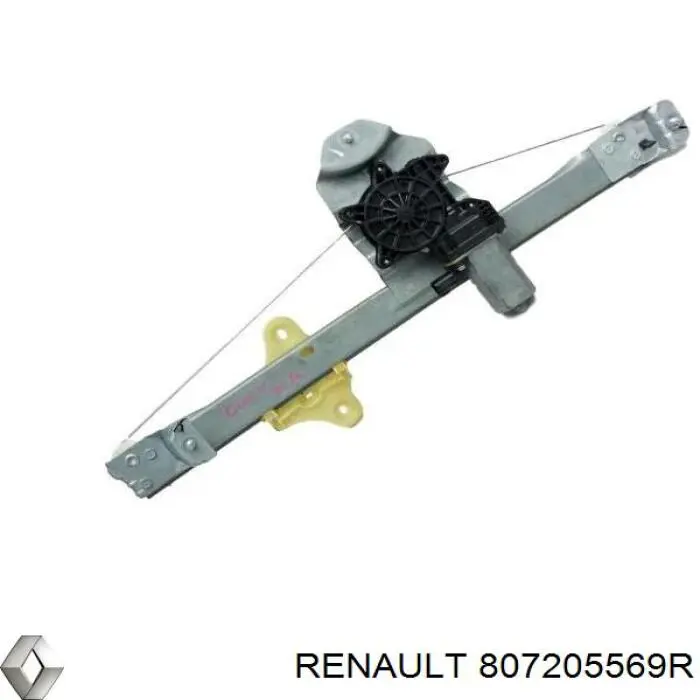 807205569R Renault (RVI) Mechanizm podnoszenia szyby drzwi przednich prawych