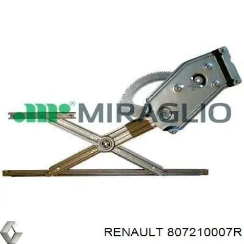 Mechanizm podnoszenia szyby drzwi przednich lewych Renault (RVI) 807210007R cena, od 81,72 USD